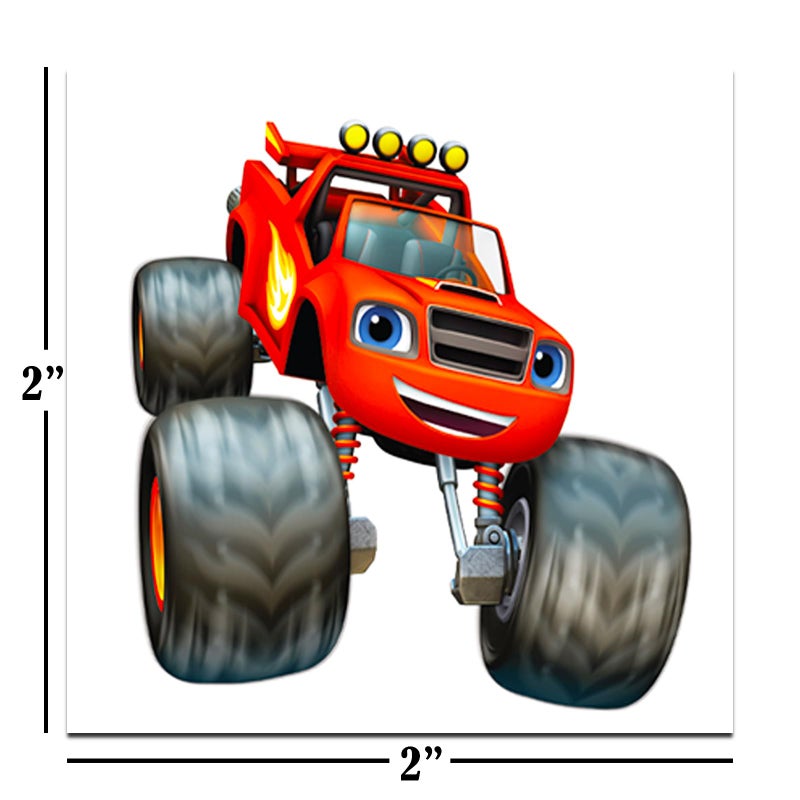 Blaze and the Monster Machines Tattoos Party Favors Bundle ~ 70+ Perforated Individual 2"" x 2"" Blaze Temporary Tattoos for Kids Boys Girls (Blaze Party Supplies MADE IN USA) - Image 2